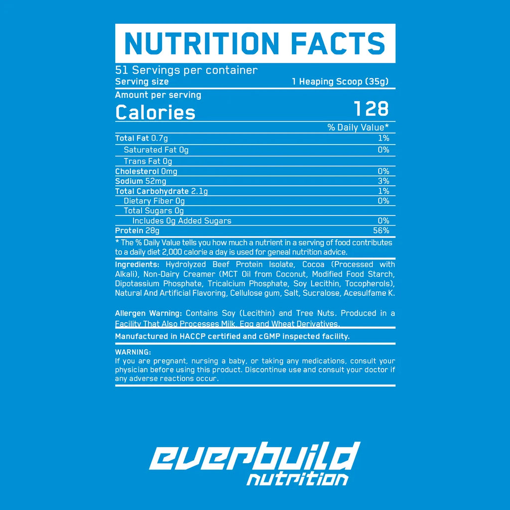 Ever Build Nutrition Ultra Premium 100% Beef Protein Isolate-51-serv